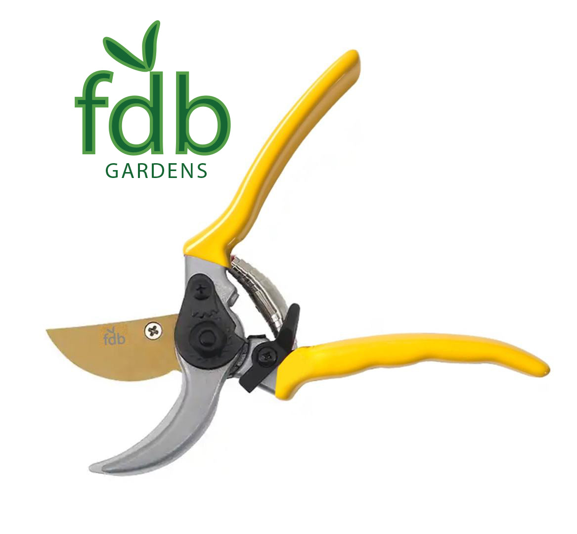 Bright Yellow Bypass Secateurs