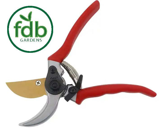 Red Bypass Secateurs